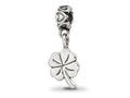 Reflections 925 Sterling Silver 4-leaf Clover Dangle Bead 18 x 8 mm