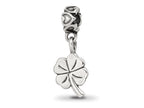 Reflections 925 Sterling Silver 4-leaf Clover Dangle Bead 18 x 8 mm