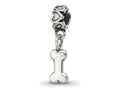 Reflections 925 Sterling Silver Dog Bone Dangle Bead 17 x 4 mm