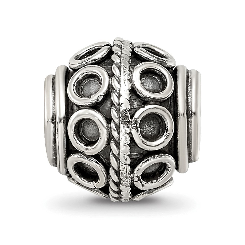 Reflections 925 Sterling Silver Hand Made Decorative Bali Bead 10 x 10 mm.