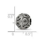 Reflections 925 Sterling Silver Hand Made Decorative Bali Bead 10 x 10 mm.