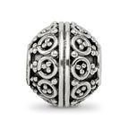 Reflections 925 Sterling Silver Hand Made Decorative Bali Bead 10 x 10 mm.
