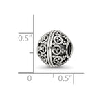 Reflections 925 Sterling Silver Hand Made Decorative Bali Bead 10 x 10 mm.