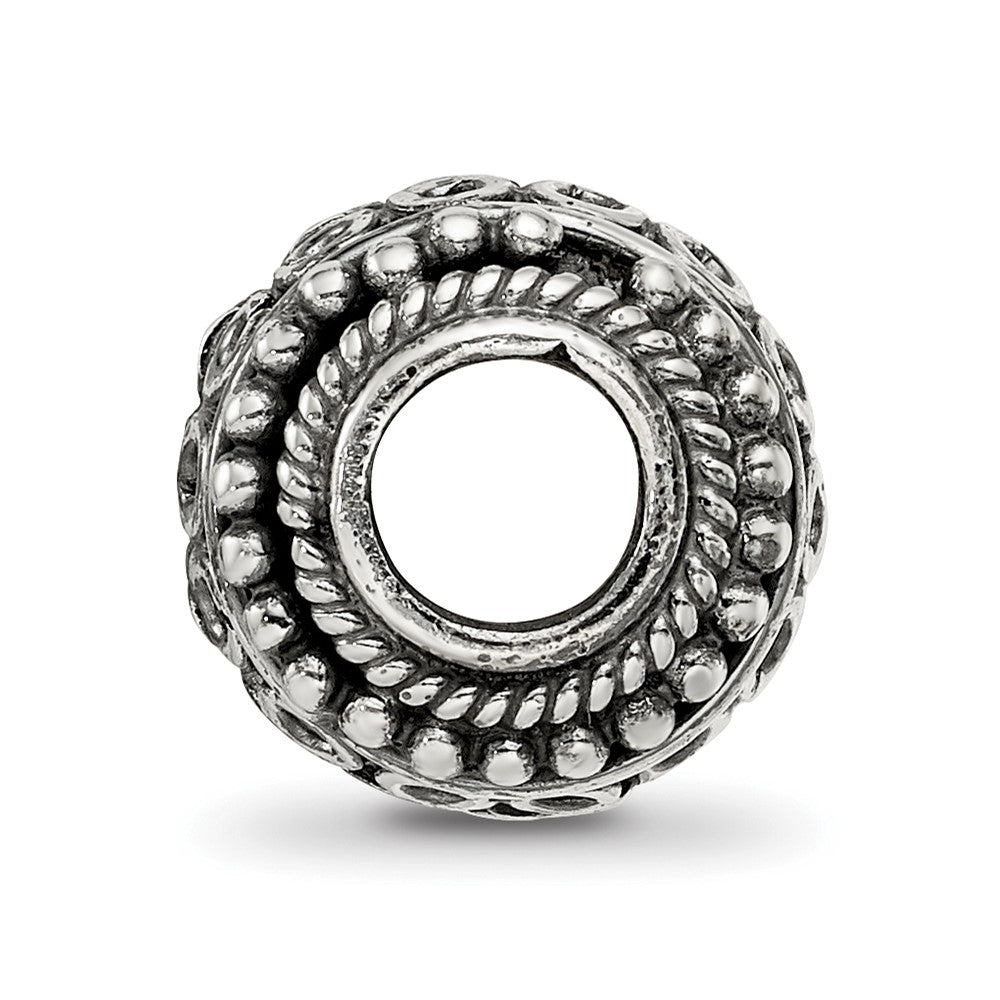 Reflections 925 Sterling Silver Hand Made Decorative Bali Bead 10 x 10 mm.