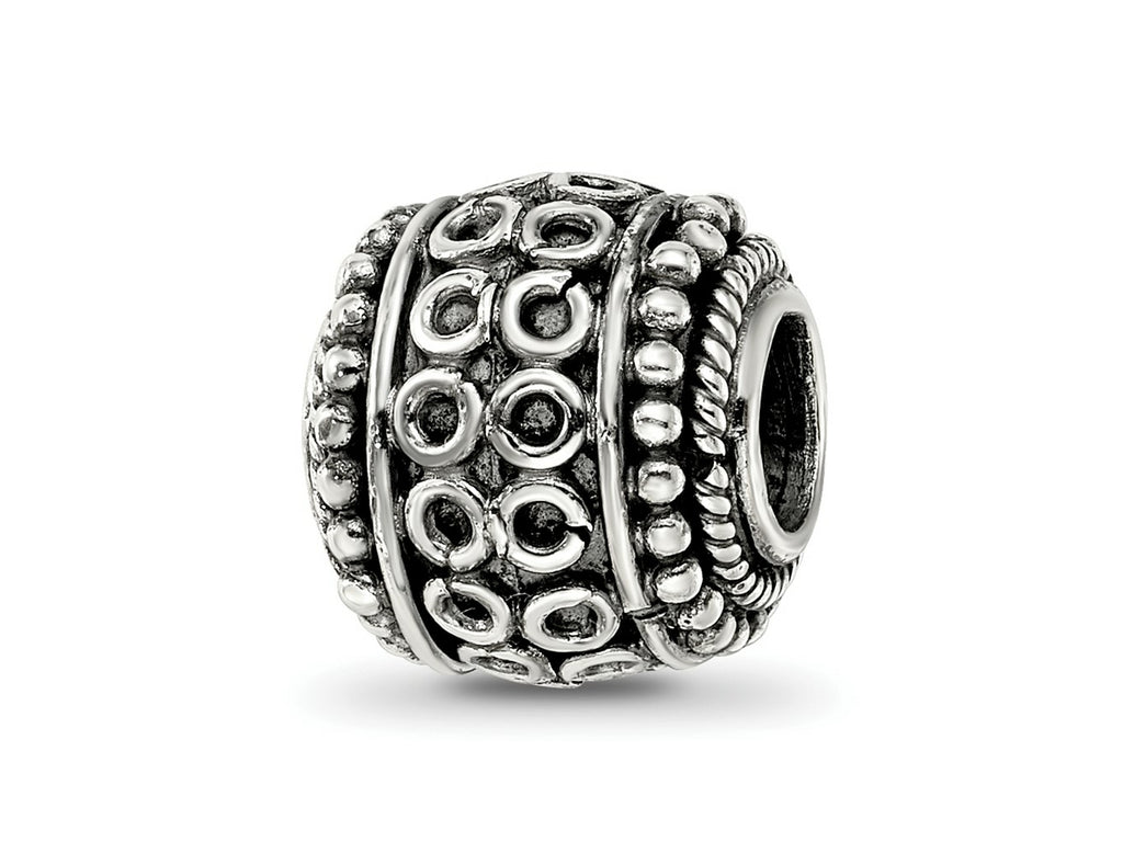 Reflections 925 Sterling Silver Hand Made Decorative Bali Bead 10 x 10 mm.