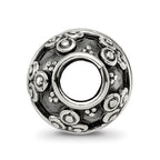 Reflections 925 Sterling Silver Hand Made Decorative Bali Bead 10 x 10 mm.