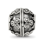 Reflections 925 Sterling Silver Hand Made Decorative Bali Bead 10 x 10 mm.