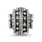 Reflections 925 Sterling Silver Hand Made Decorative Bali Bead 10 x 10 mm.