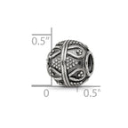 Reflections 925 Sterling Silver Hand Made Decorative Bali Bead 10 x 10 mm.