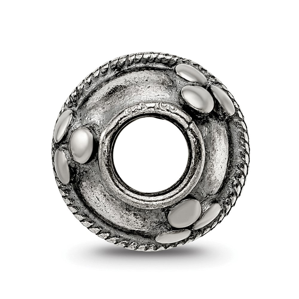 Reflections 925 Sterling Silver Hand Made Decorative Bali Bead 10 x 10 mm.
