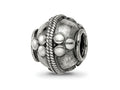 Reflections 925 Sterling Silver Hand Made Decorative Bali Bead 10 x 10 mm.