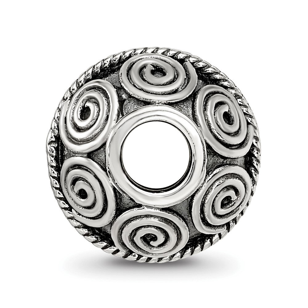 Reflections 925 Sterling Silver Hand Made Decorative Bali Bead 10 x 10 mm.