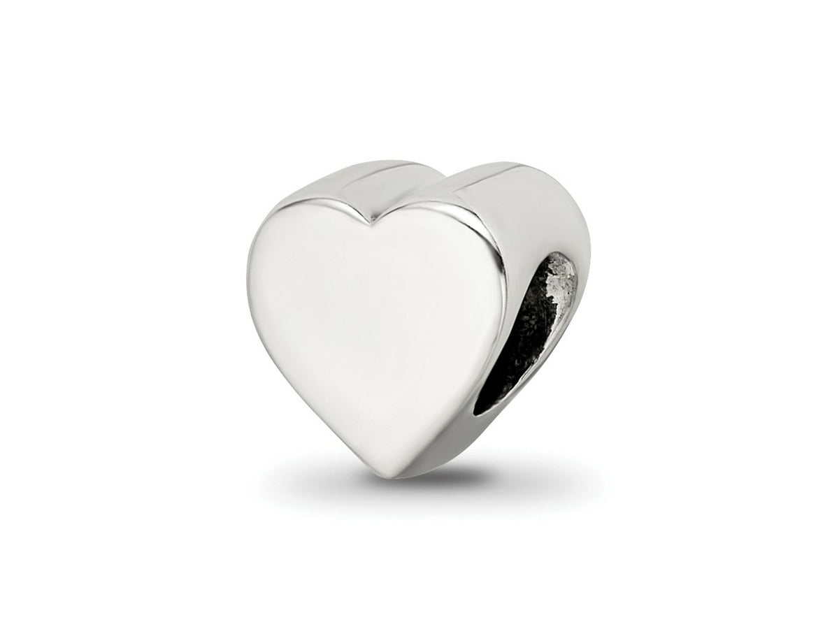 Reflections 925 Sterling Silver Heart Shape Bead 8 x 8 mm.