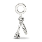 Reflections 925 Sterling Silver CZ Bridal Rings Dangle Bead 19 x 8 mm