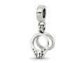 Reflections 925 Sterling Silver CZ Bridal Rings Dangle Bead 19 x 8 mm