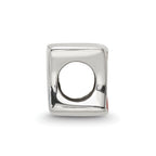 Reflections 925 Sterling Silver Enameled France Flag Bead 7 x 10 mm.