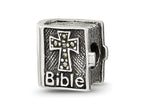 Reflections 925 Sterling Silver Marcasite Cross Bible Bead 10 x 10 mm.