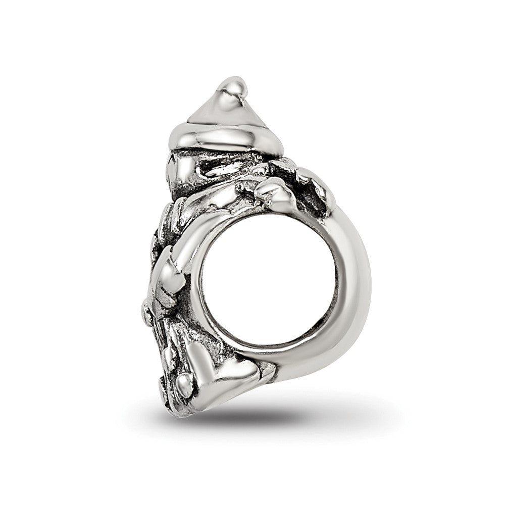 Reflections 925 Sterling Silver Snowman Bead 10 x 6 mm.