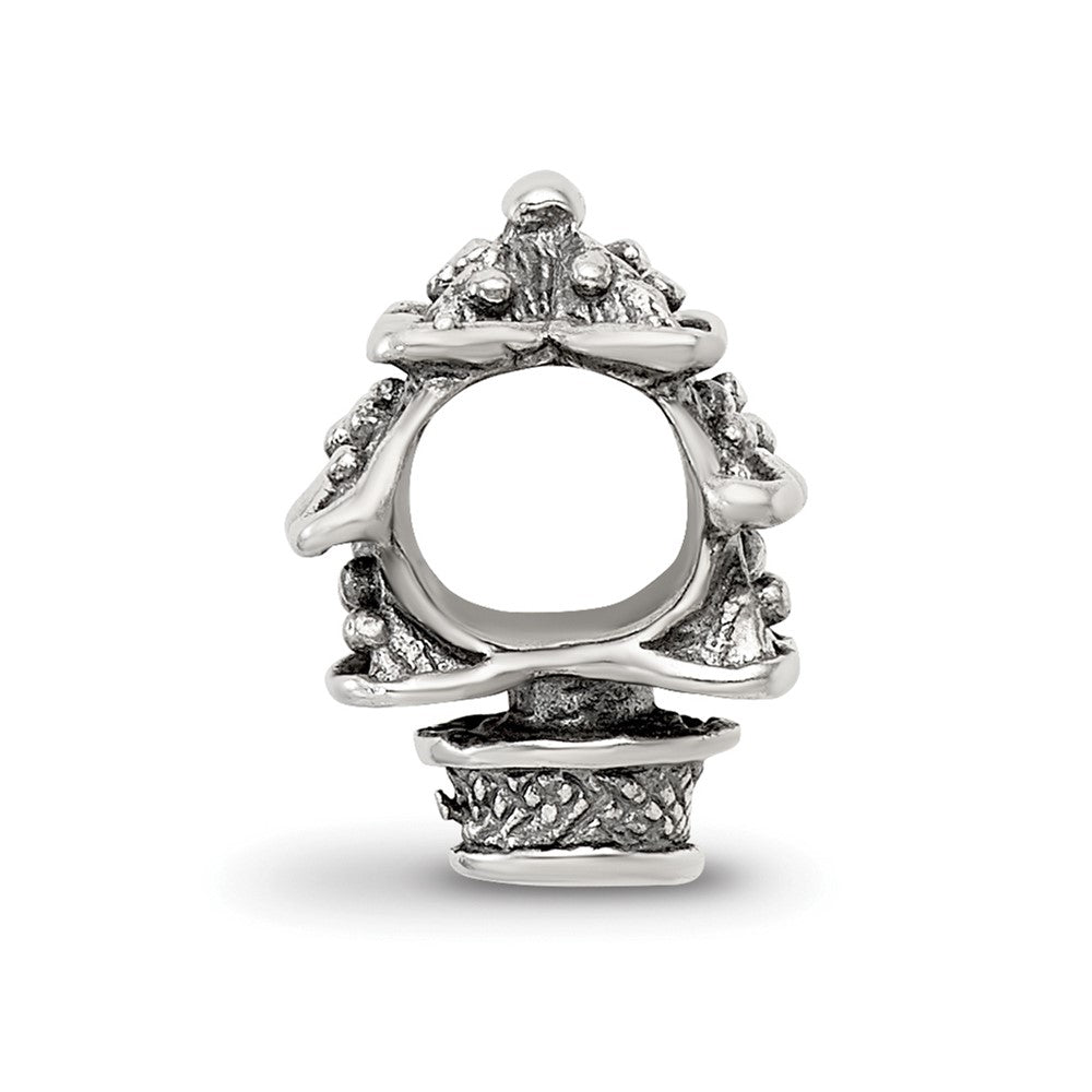 Reflections 925 Sterling Silver Christmas Tree Bead 10 x 7 mm