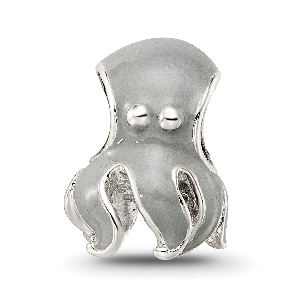 Reflections 925 Sterling Silver Enameled Octopus Bead 11 x 9 mm
