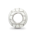 Reflections 925 Sterling Silver Enameled Volleyball Bead 9 x 8 mm