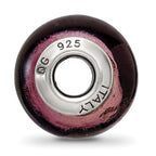 Reflections 925 Sterling Silver Lavender Italian Murano Bead 13 x 10 mm