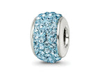 Reflections 925 Sterling Silver Sky Blue Full Preciosa Crystal Bead 12 x 8 mm