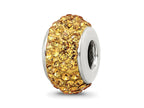 Reflections 925 Sterling Silver Orange Full Preciosa Crystal Bead 12 x 8 mm