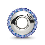 Reflections 925 Sterling Silver Blue Full Preciosa Crystal Bead 12 x 8 mm
