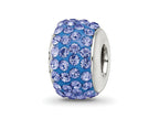 Reflections 925 Sterling Silver Blue Full Preciosa Crystal Bead 12 x 8 mm