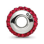 Reflections 925 Sterling Silver Red Full Preciosa Crystal Bead 12 x 8 mm