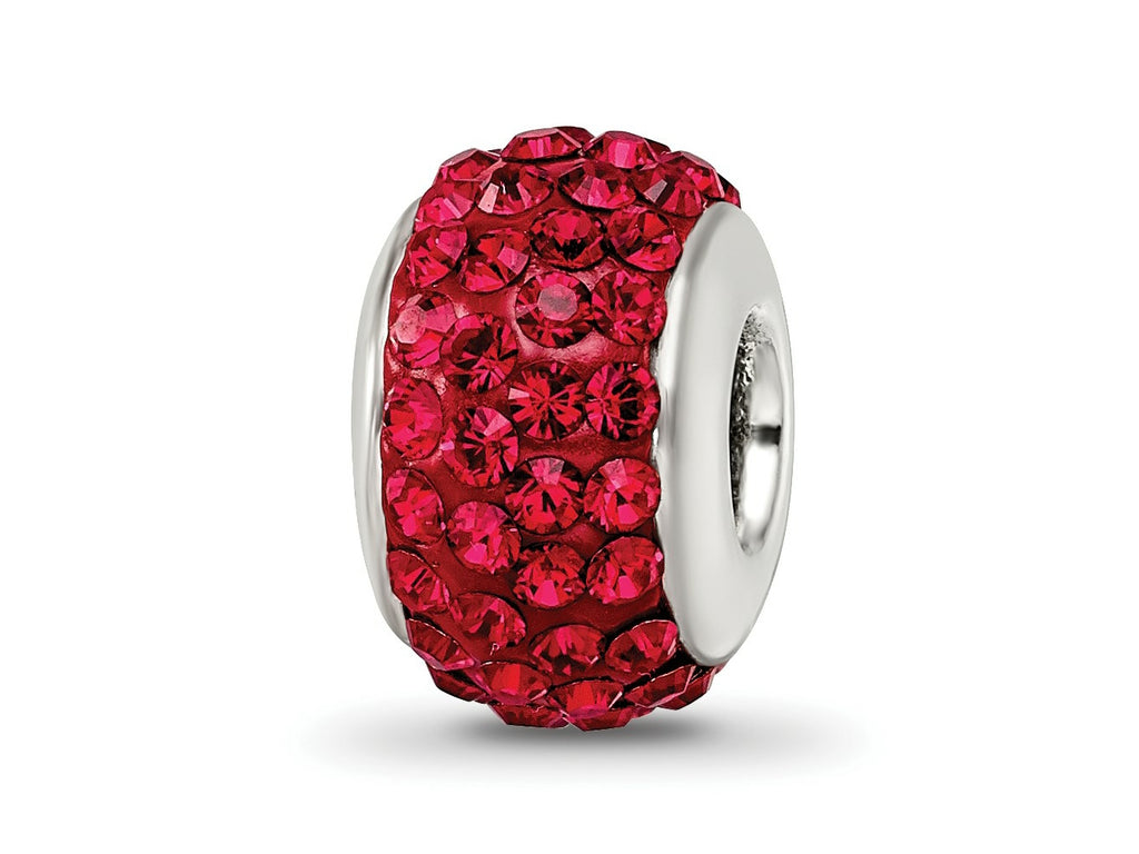 Reflections 925 Sterling Silver Red Full Preciosa Crystal Bead 12 x 8 mm
