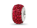 Reflections 925 Sterling Silver Red Full Preciosa Crystal Bead 12 x 8 mm