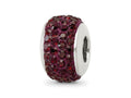 Reflections 925 Sterling Silver Crimson Full Preciosa Crystal Bead 12 x 8 mm