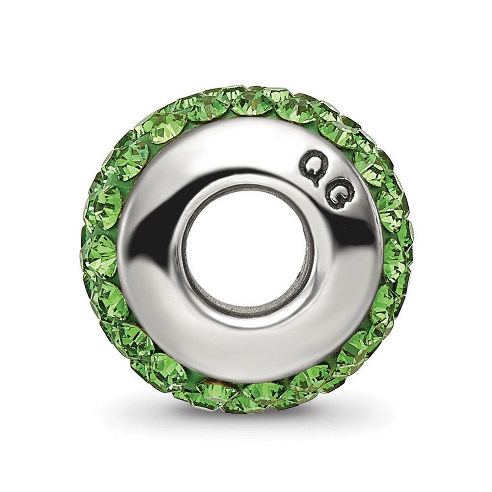 Reflections 925 Sterling Silver Green Full Preciosa Crystal Bead 12 x 8 mm