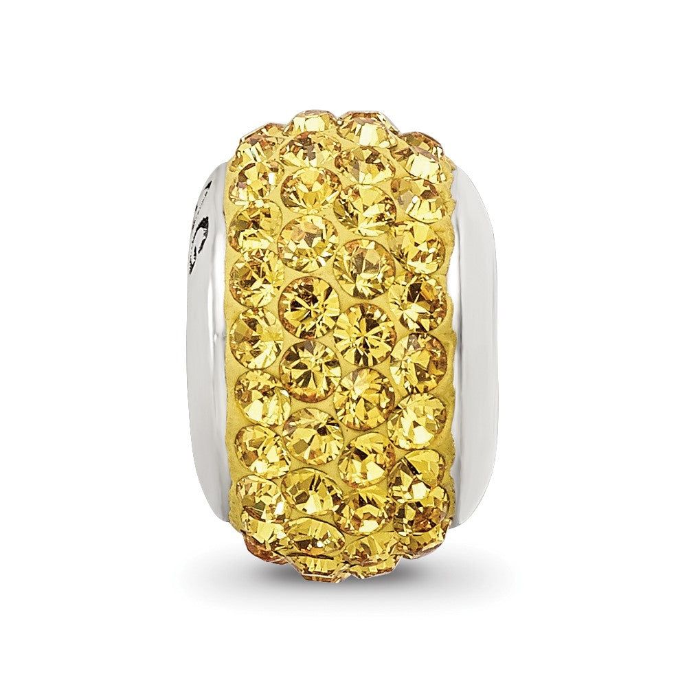 Reflections 925 Sterling Silver Yellow Full Preciosa Crystal Bead 12 x 8 mm
