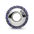 Reflections 925 Sterling Silver Dark Blue/Navy Full Preciosa Crystal Bead 10 x 4 mm