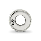 Reflections 925 Sterling Silver Cream Double Row Preciosa Crystal Bead 10 x 4 mm