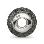 Reflections 925 Sterling Silver Grey Laser Cut Bead 10 x 10 mm