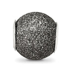 Reflections 925 Sterling Silver Grey Laser Cut Bead 10 x 10 mm