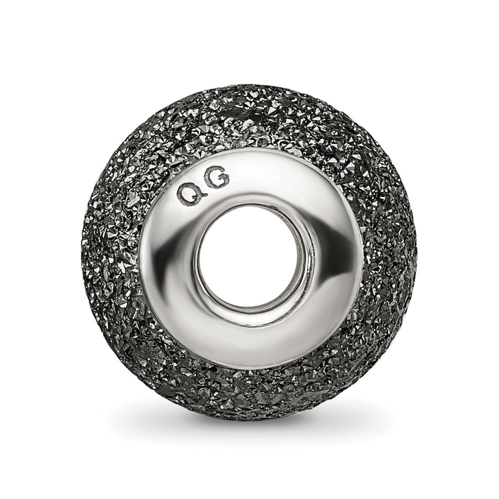 Reflections 925 Sterling Silver Grey Laser Cut Bead 10 x 10 mm