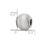 Reflections 925 Sterling Silver Grey Laser Cut Bead 10 x 10 mm