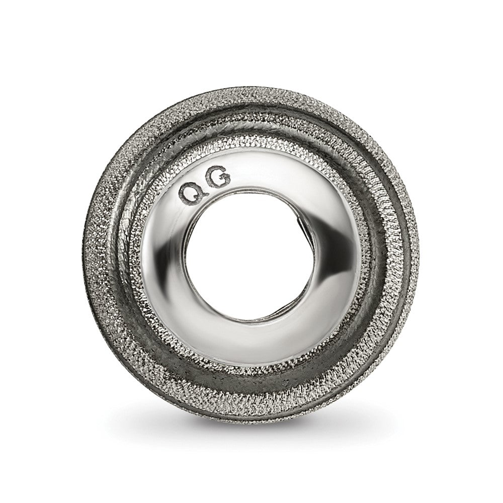 Reflections 925 Sterling Silver Grey Laser Cut Bead 10 x 10 mm