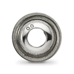 Reflections 925 Sterling Silver Grey Laser Cut Bead 10 x 10 mm