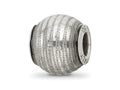Reflections 925 Sterling Silver Grey Laser Cut Bead 10 x 10 mm
