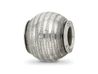 Reflections 925 Sterling Silver Grey Laser Cut Bead 10 x 10 mm