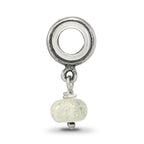 Reflections 925 Sterling Silver Yellow Dichroic Glass Dangle Bead 19 x 7 mm