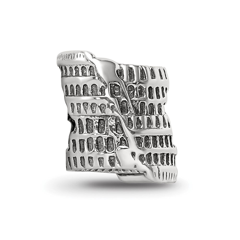 Reflections 925 Sterling Silver Colosseum Bead 8 x 8 mm