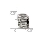 Reflections 925 Sterling Silver Colosseum Bead 8 x 8 mm