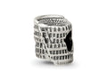 Reflections 925 Sterling Silver Colosseum Bead 8 x 8 mm